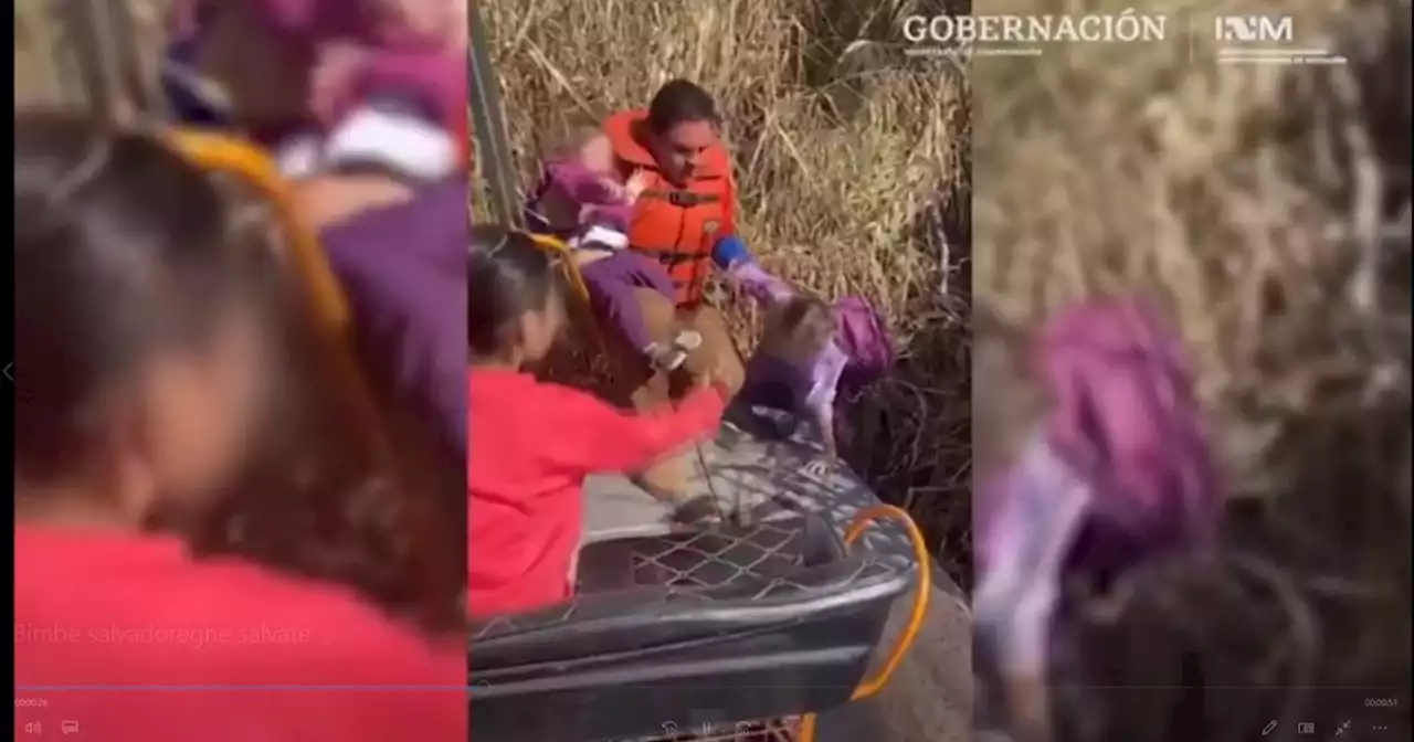 Tre bambine salvadoregne salvate sul fiume al confine tra Stati Uniti e Messico