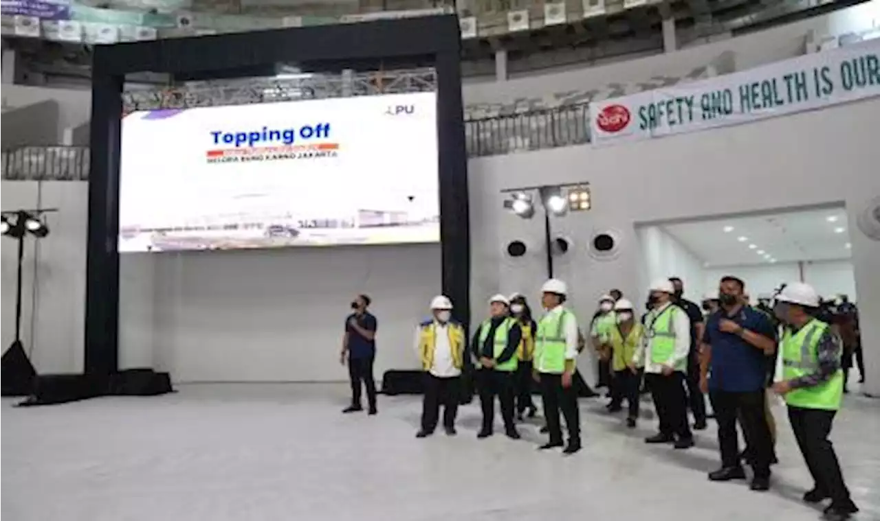 Erick Thohir Dampingi Jokowi Hadiri Topping Off Stadion Indoor GBK |Republika Online