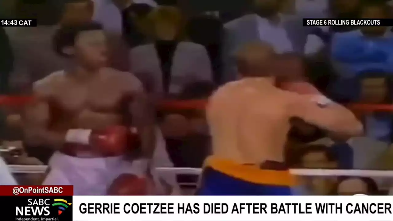 Tributes pour in for Africa's first heavyweight boxing champion, Gerrie Coetzee