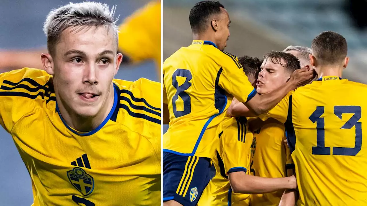 Fotboll: Sent mål av Jacob Ondrejka gav Sverige segern mot Island