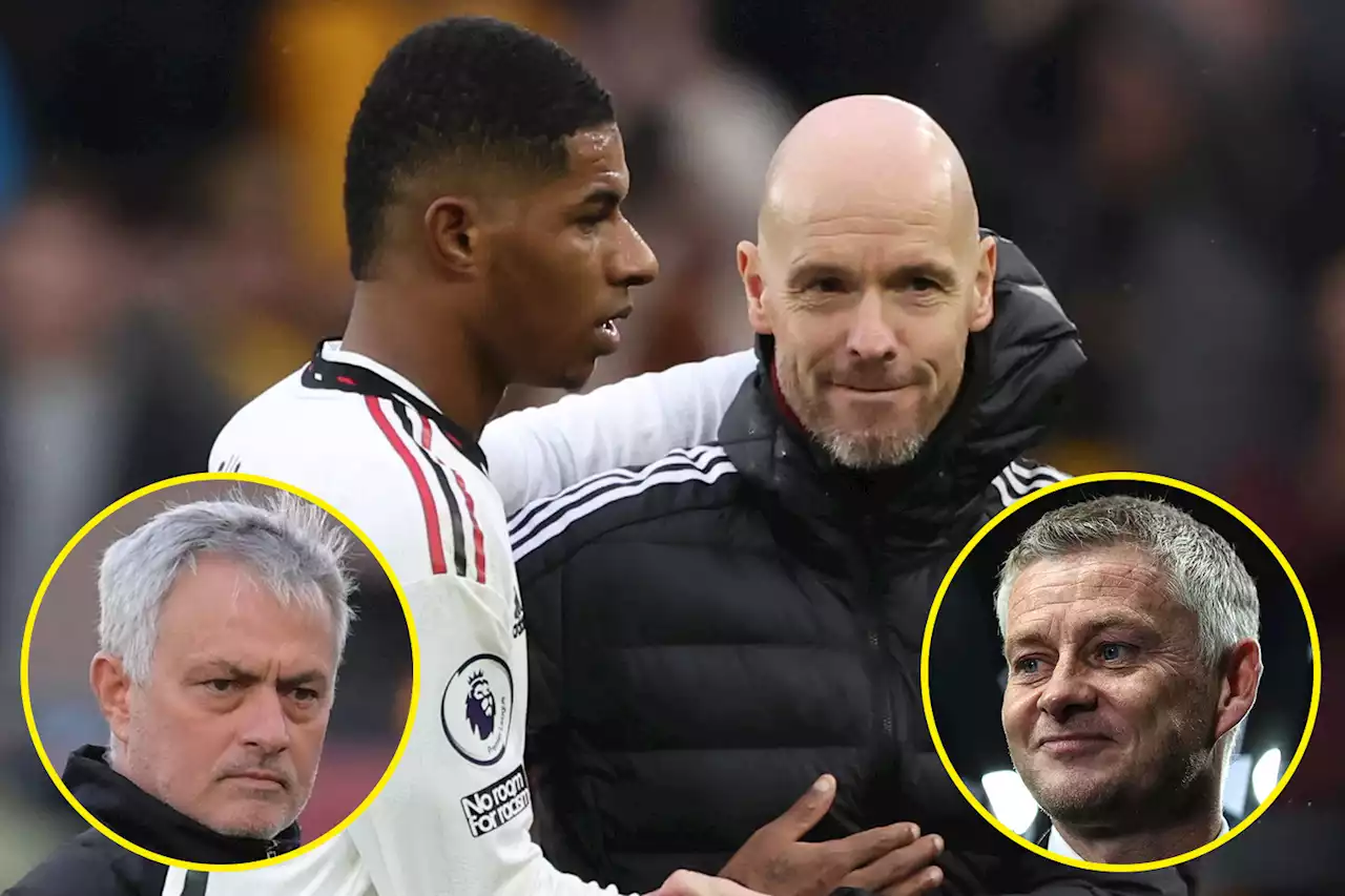 Astonishing Rashford stat proves Ten Hag is impressing compared to Mourinho and Solskjaer