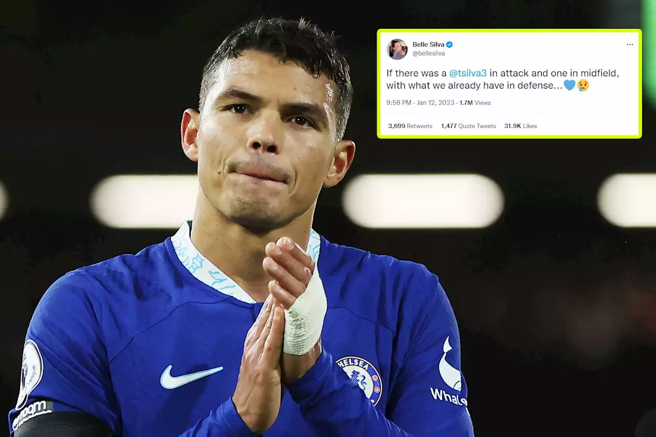 Thiago Silva's wife goes viral with solution for Graham Potter's Chelsea struggles