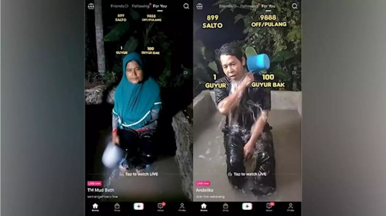 Menteri Risma Buka Suara Marak Orang Tua Mandi Lumpur dan Mengemis di TikTok