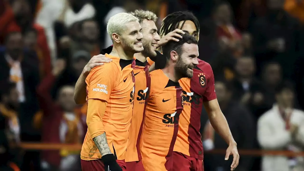 Juan Mata komt op stoom bij ruime overwinning van Galatasaray