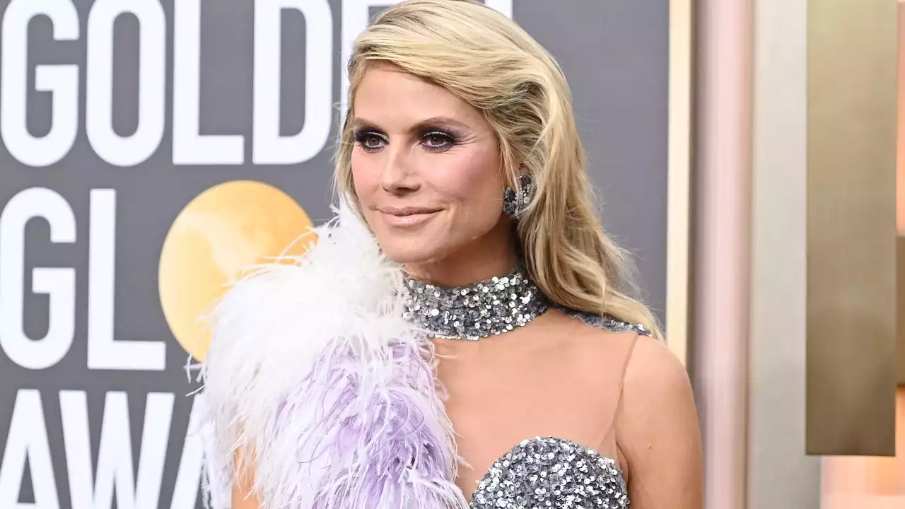 Golden Globes 2023: Heidi Klum setzt mit diesem Glitzerkleid ein Zeichen für nachhaltige Mode