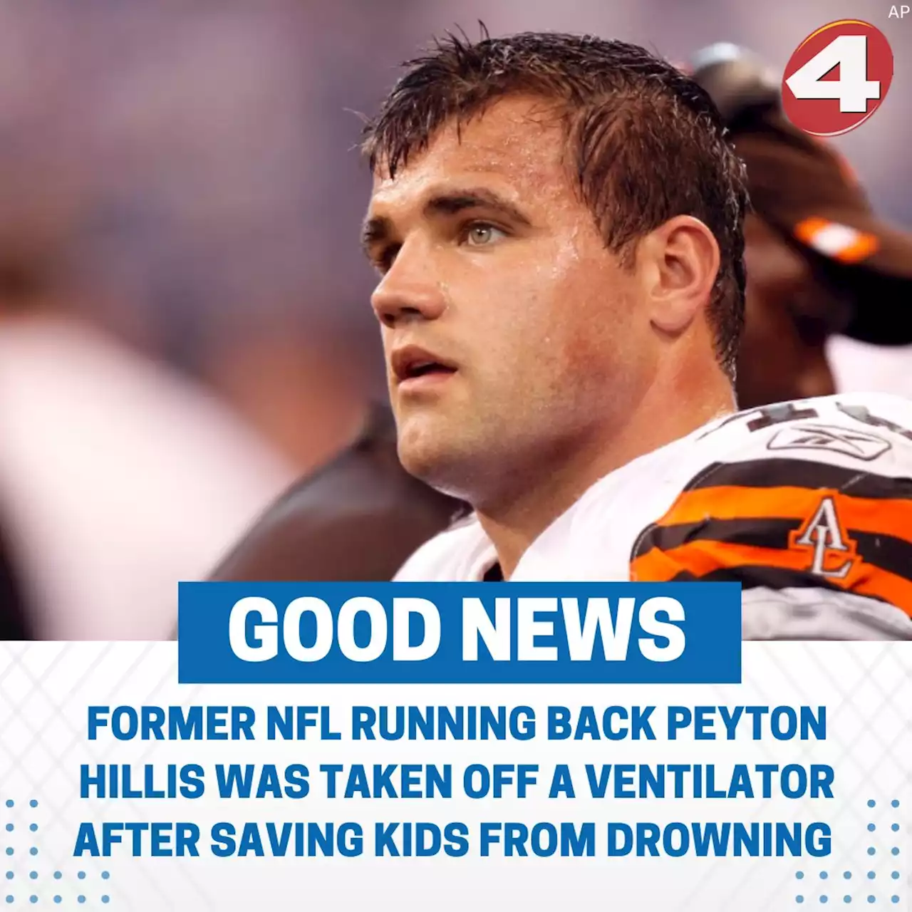 Former NFL running back off ventilator after saving kids from drowning