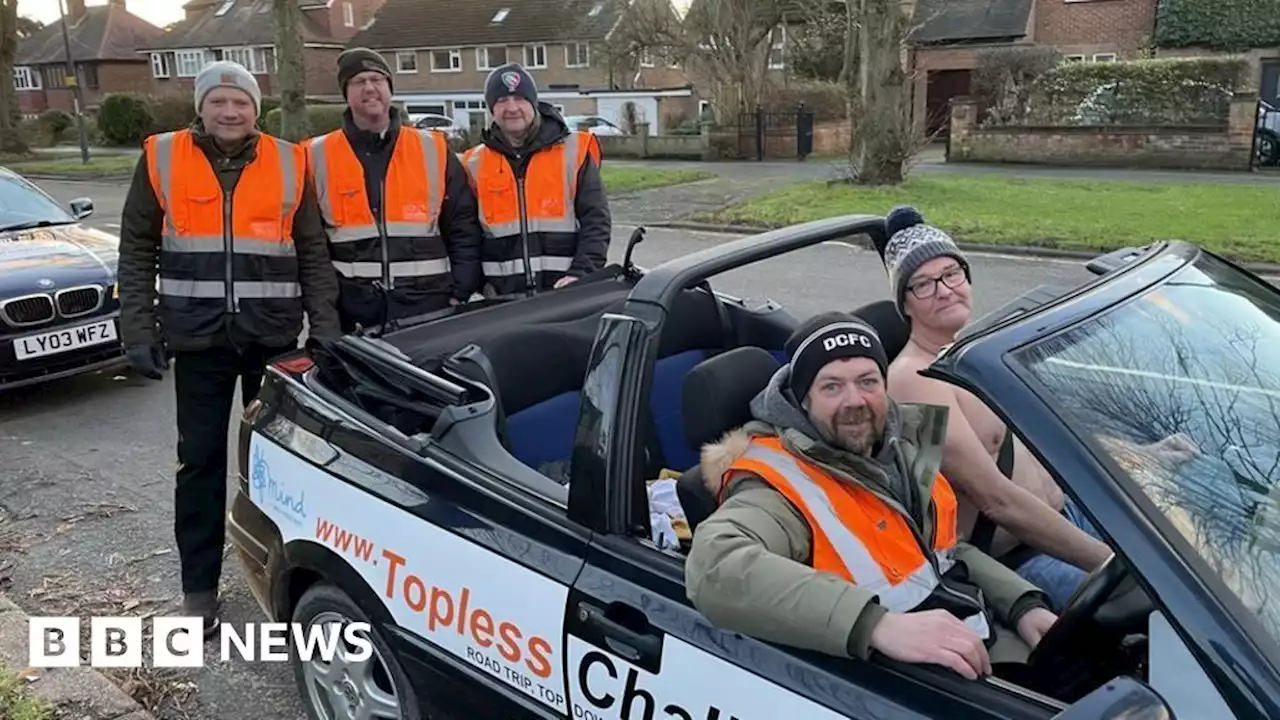 Derbyshire dads in 500-mile topless drive for charity