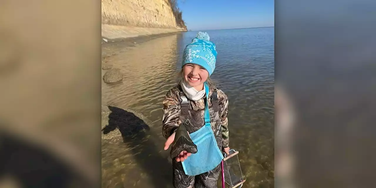 Girl finds giant megalodon tooth at Maryland state park