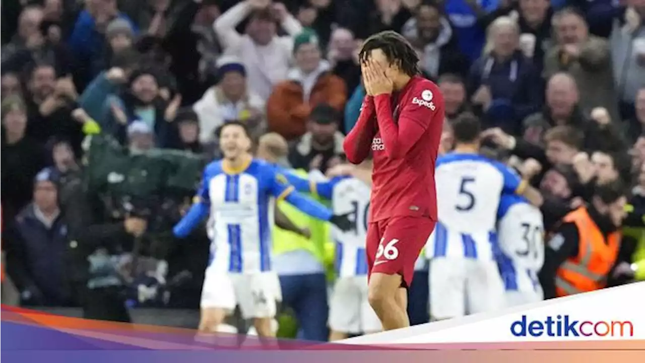 Brighton Vs Liverpool: Si Merah Tumbang 0-3