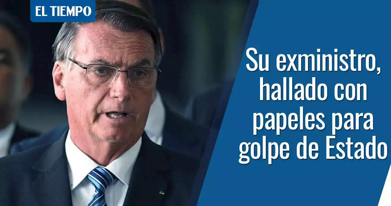 Detienen a exministro de Bolsonaro: le hallan papeles para dar golpe de Estado