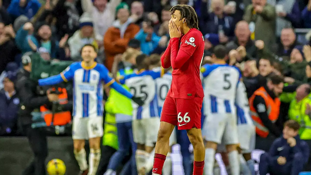 Liverpool und Jürgen Klopp kassieren böse Klatsche in Brighton - Champions League rückt in weite Ferne