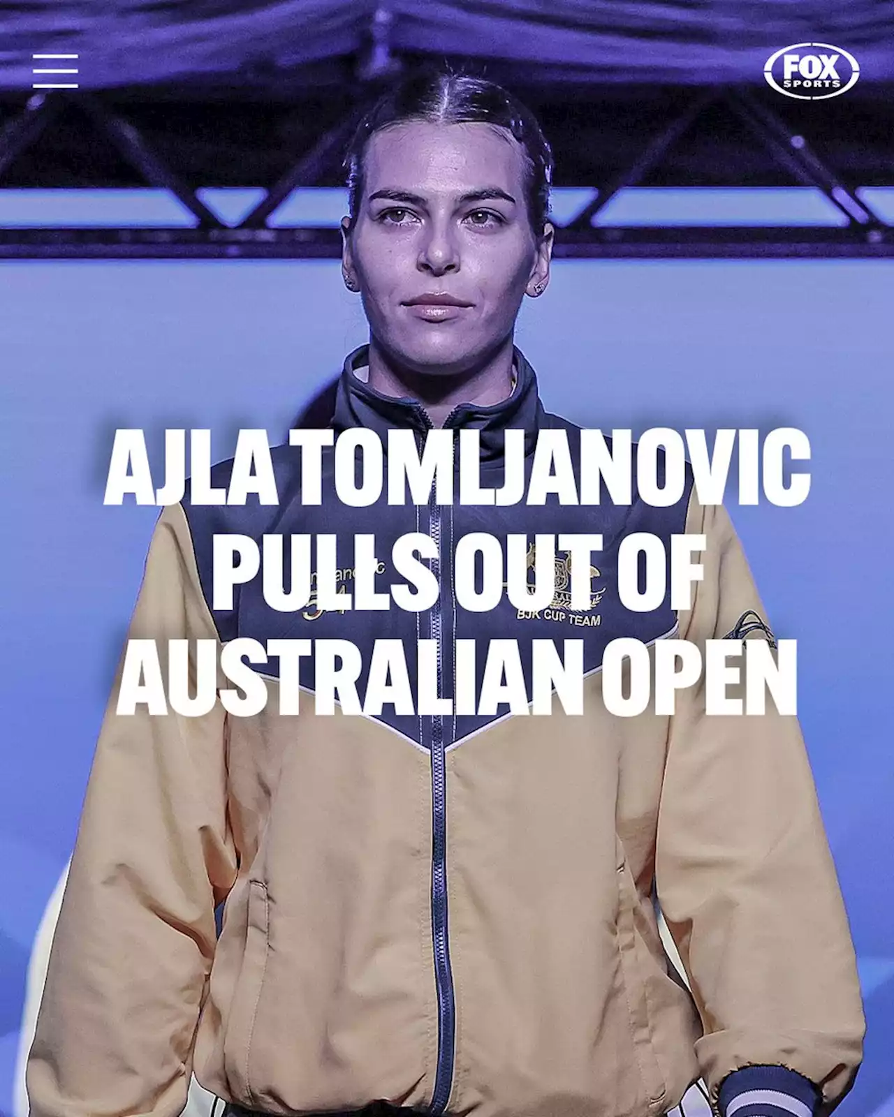 ‘I’m sorry’: Gutting news as injured Aussie star Ajla Tomljanovic pulls out of Aus Open