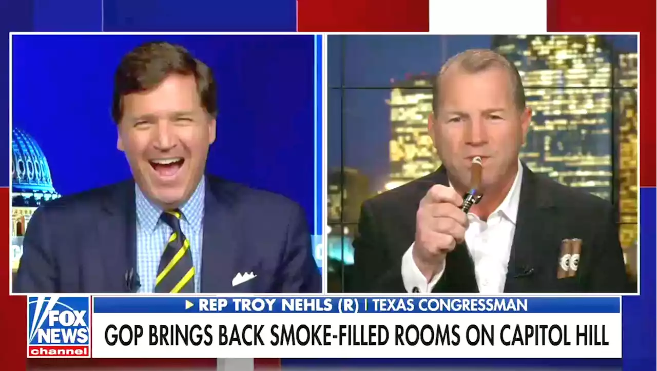 Tucker Carlson Gets All Giddy With Excitement As GOP Rep. Lights Up On His Show