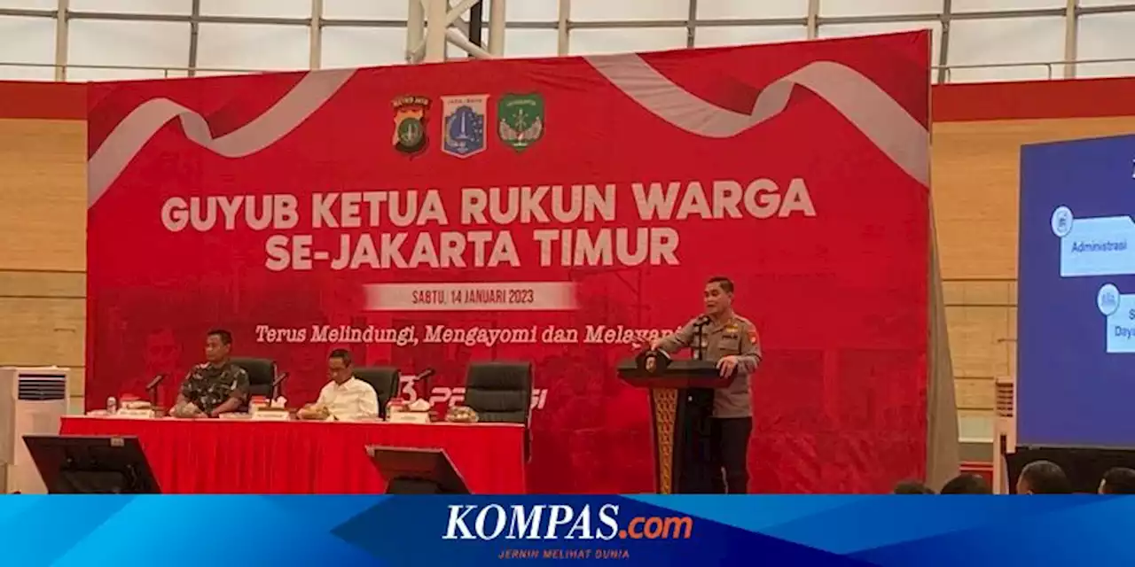 Kapolda Metro: Jika Ketua RW Bisa Mengayomi Warga, Bibit Kriminalitas Bisa Dicegah