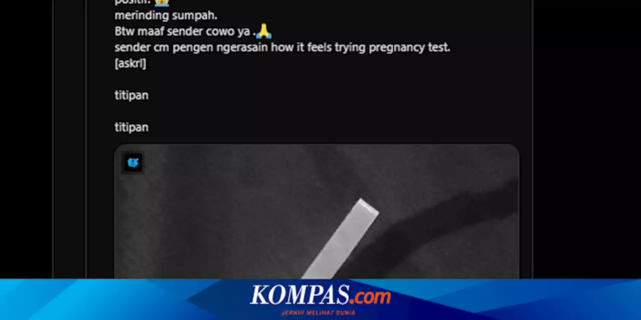 Viral, Foto Hasil Test Pack Urine Pria Positif, Mengapa Bisa Demikian?