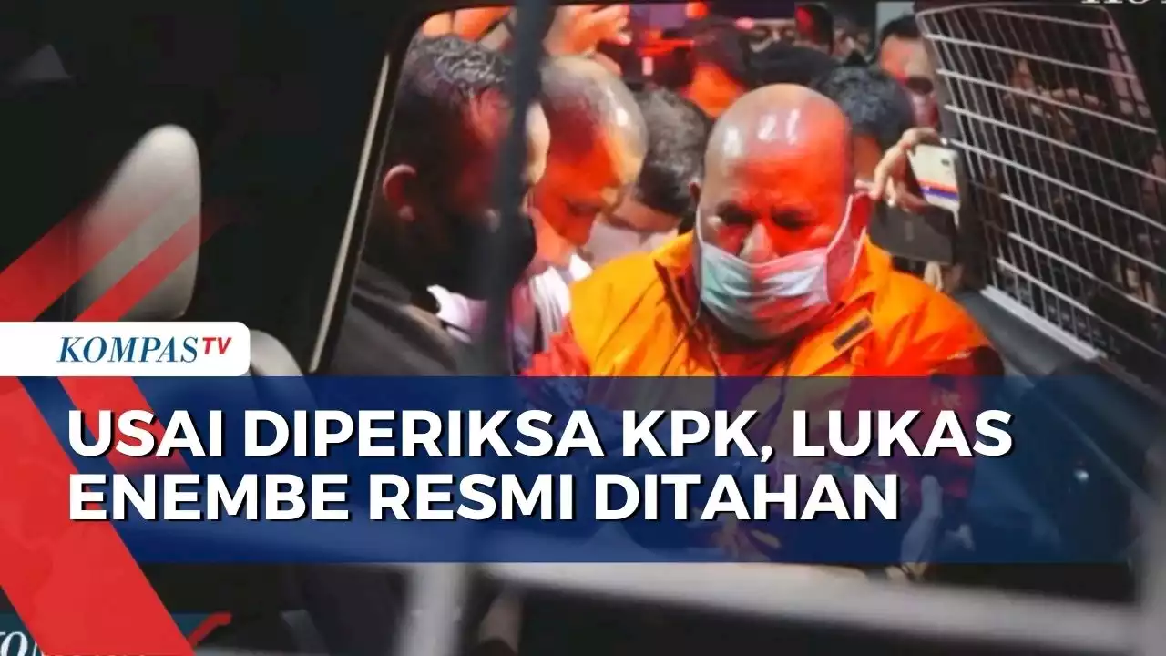 Usai Diperiksa KPK, Gubernur Nonaktif Papua Lukas Enembe Resmi Ditahan