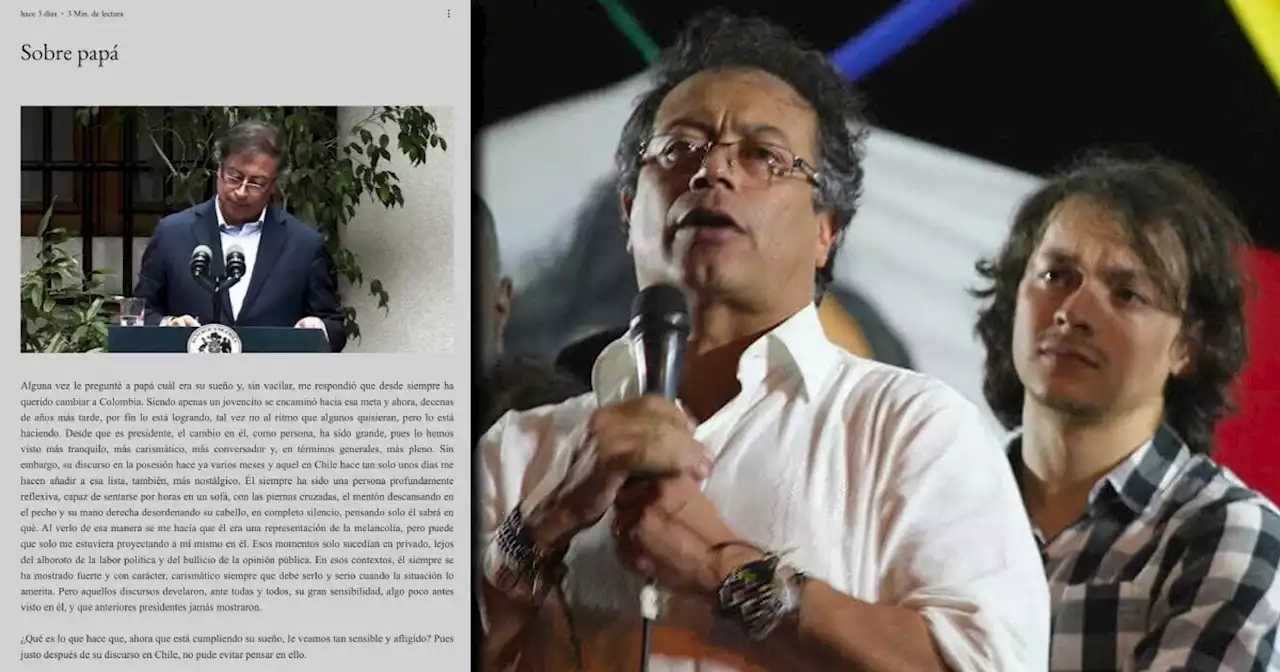 “Por qué mi papá, Gustavo Petro, desde que logró su sueño está cada vez más triste” - Las2orillas.co