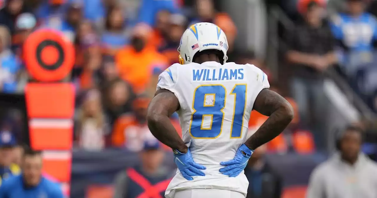 Chargers receiver Mike Williams ruled out for wild-card game against Jaguars