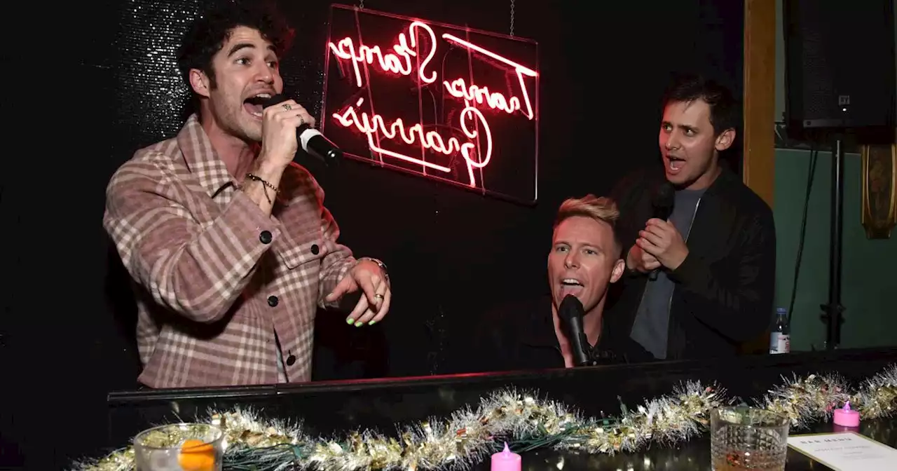 Watch Darren Criss lead a star-studded 'Spirited' singalong to kick off Oscar race