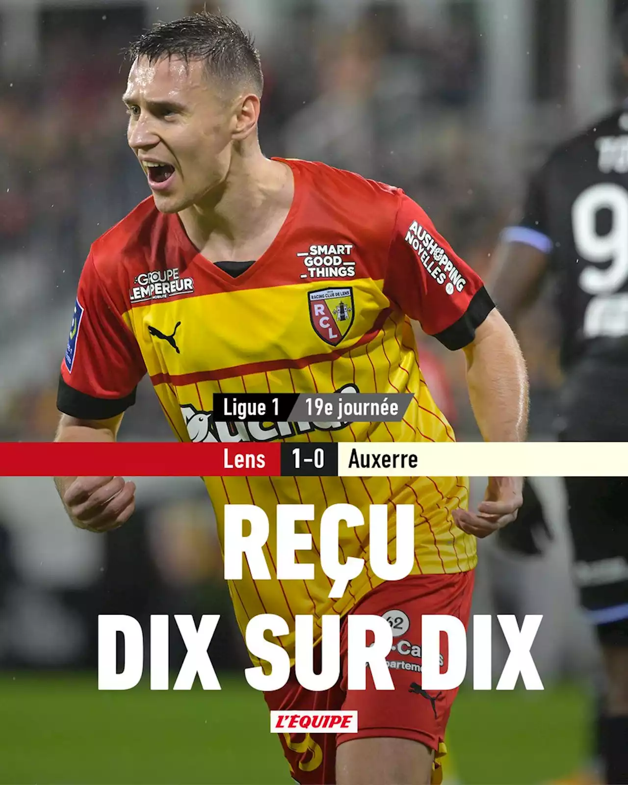 Lens 1-0 Auxerre, Ligue 1 Uber Eats, résultat et résumé du match (14/01/2023)