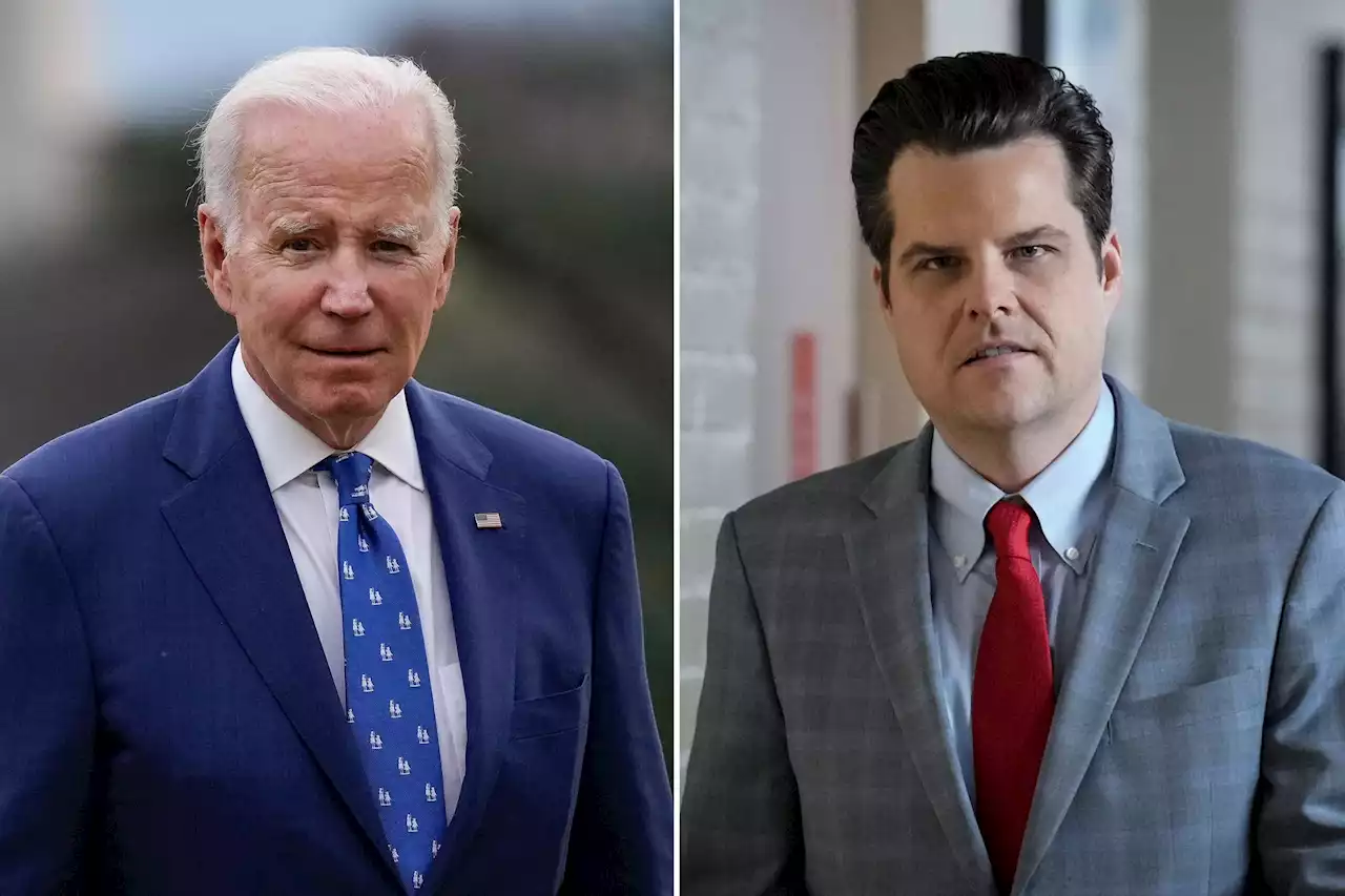 Matt Gaetz says Biden is in 'best scandal' he could ask for