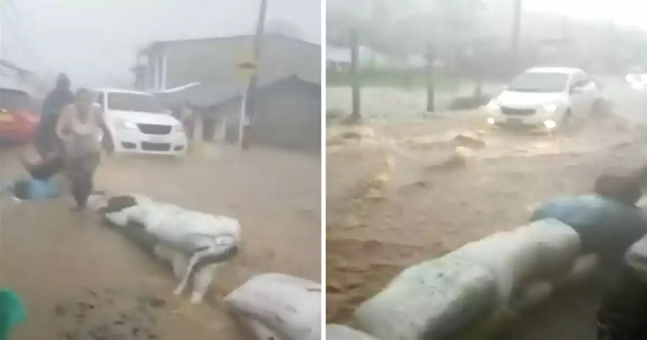 Aguacero en Popayán, que duró cuatro horas, causó emergencias en 13 barrios