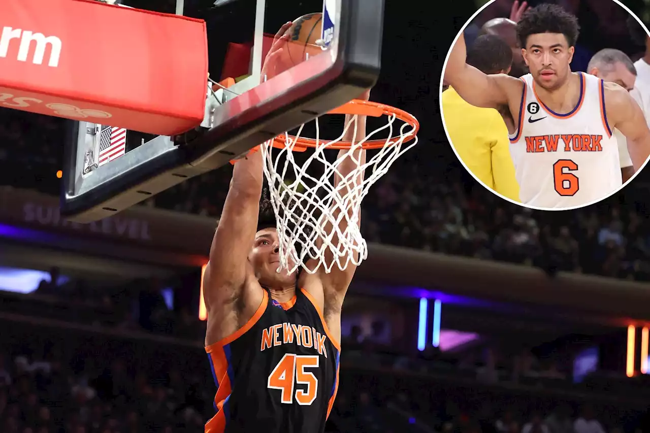 Knicks’ Quentin Grimes endorses Jericho Sims for Slam Dunk Contest