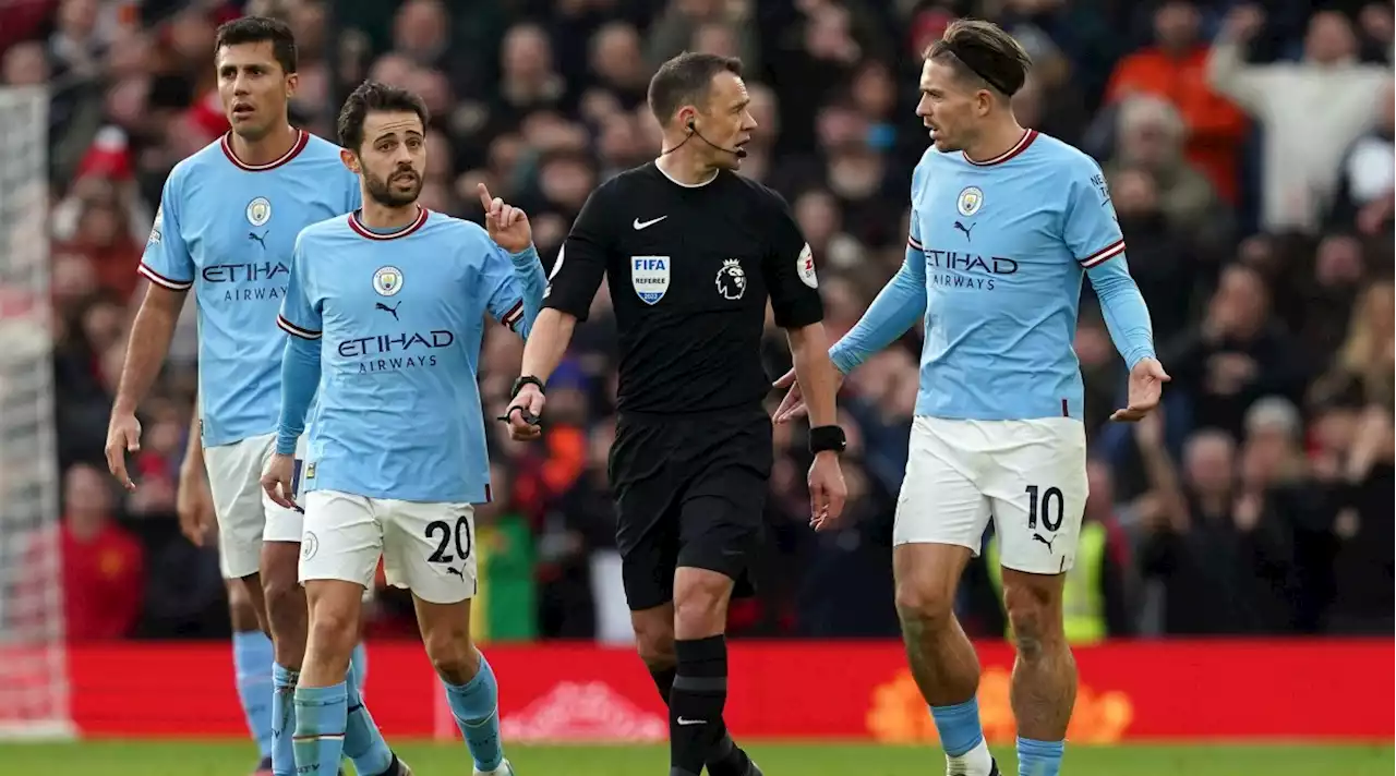 Report: Man City Players Confront Ref Over Call vs. Man United