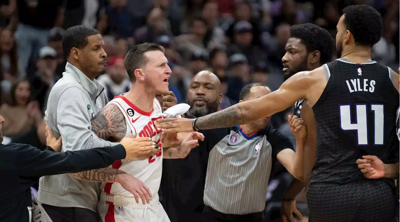 Watch: Rockets, Kings Scuffle Leads to Four Ejections