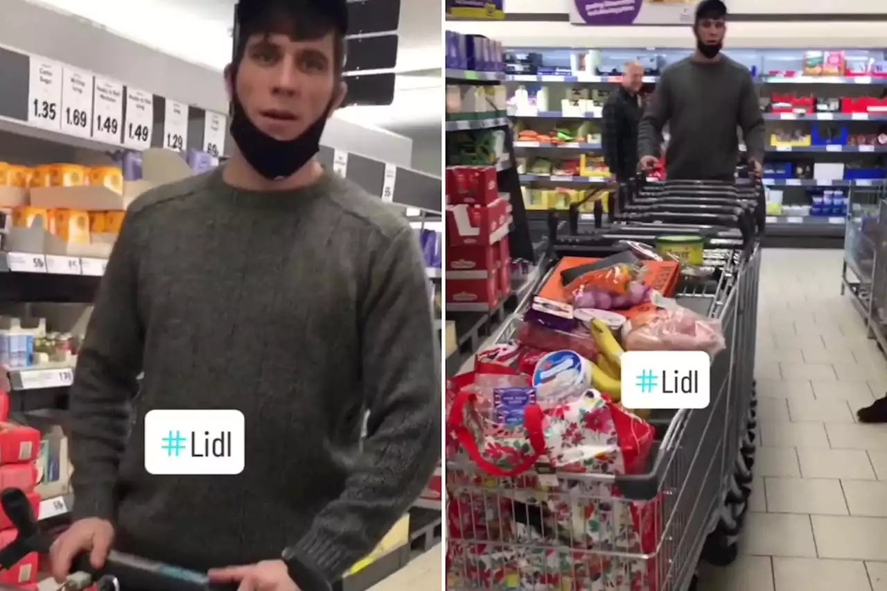 Man who forgot his trolley pound stuns people with the way he shops in Lidl