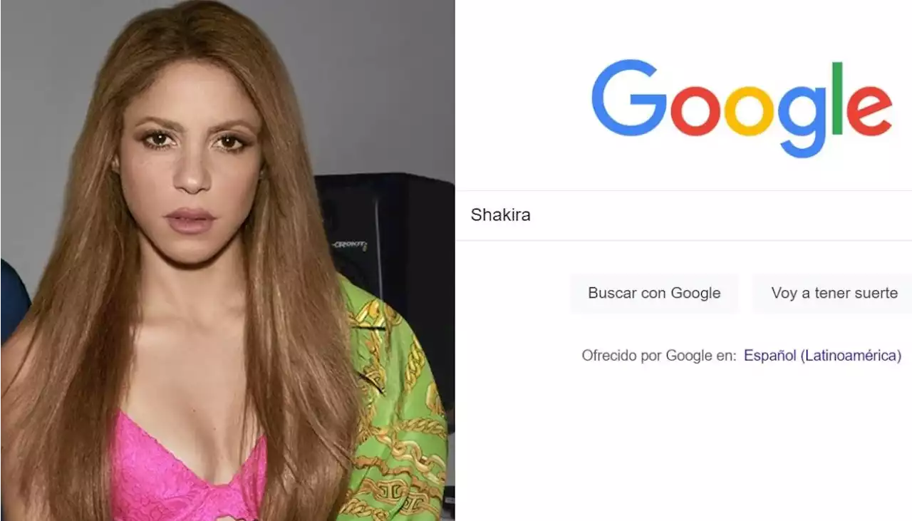 Shakira encabeza las búsquedas en Google de la última semana en Colombia