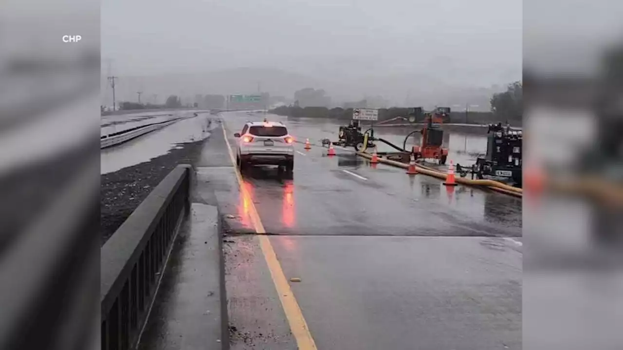 Bay Area storm live updates: Both directions of Hwy 37 closed in Novato due to flooding, CHP says