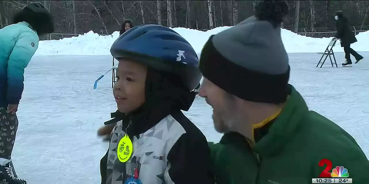 Mountain View Elementary debuts community-funded ice rink