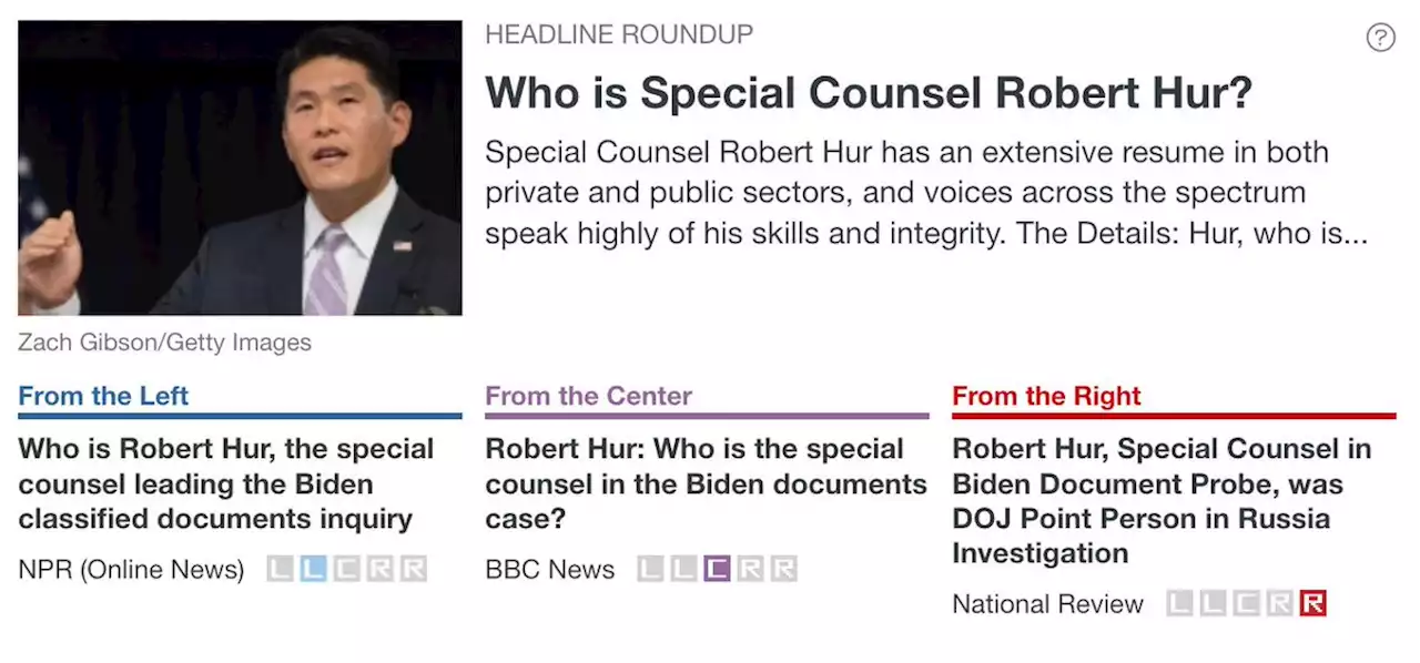 Who is Special Counsel Robert Hur?