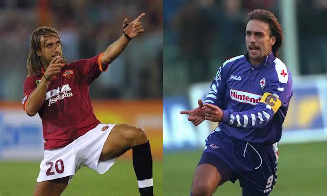 Re di due città, idolo di due tifoserie: Roma-Fiorentina è la sfida di Batistuta