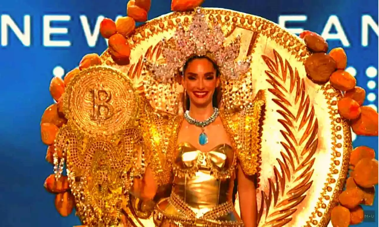 El Salvador’s Alejandra Guajardo Walks Miss Universe Stage in Glowing Bitcoin Suit