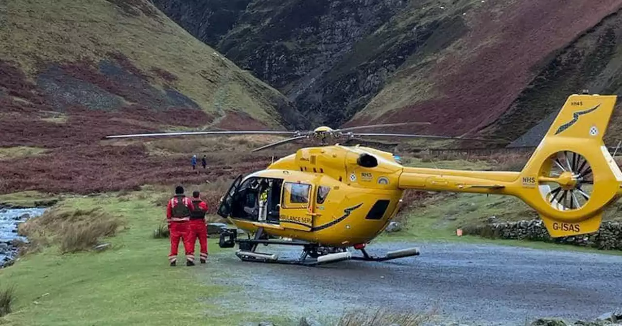 Walker rushed to hospital after plunging from Scots waterfall