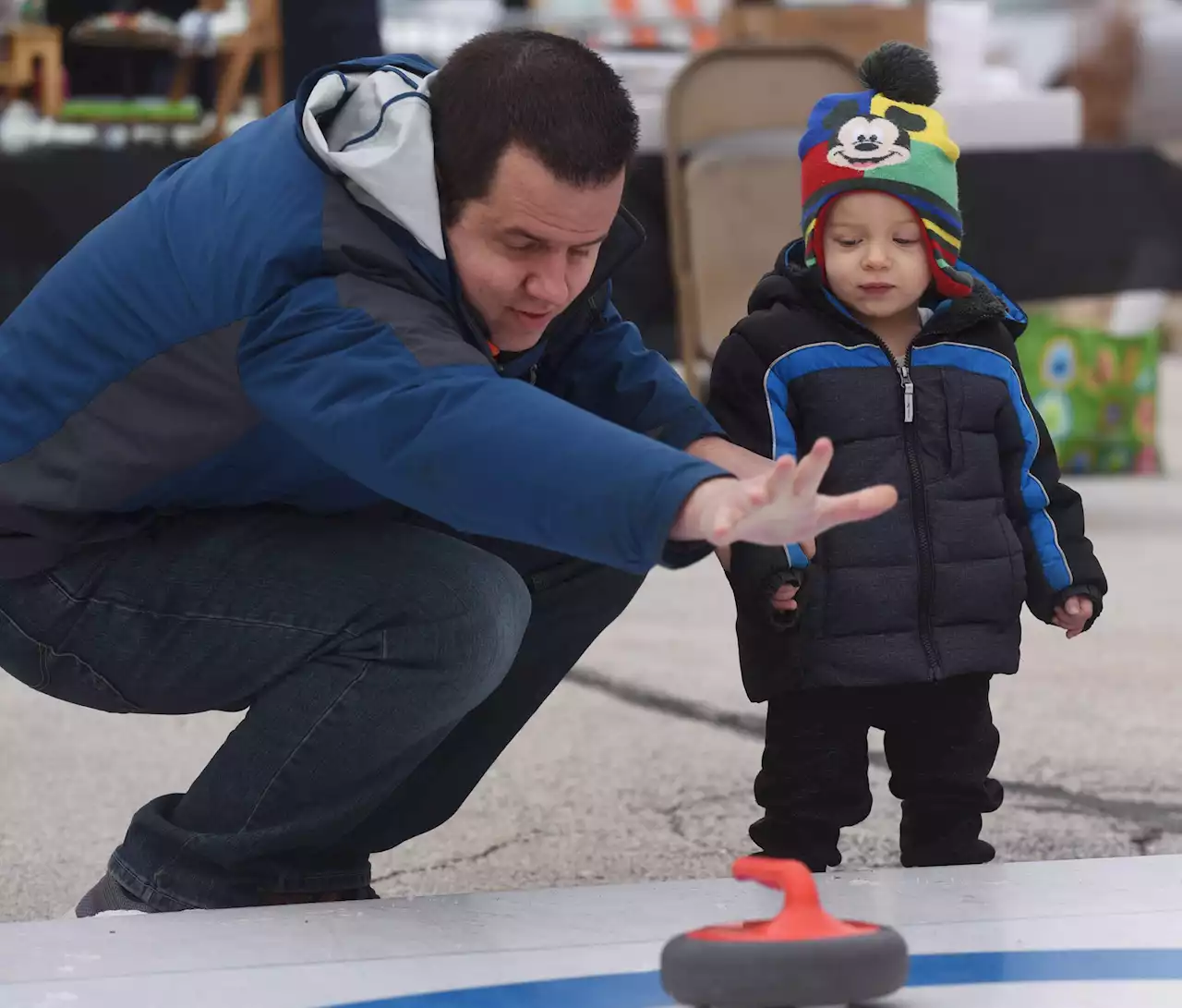 Curling, ice skating and Disney characters add to Frozen Fest fun in Glen Ellyn