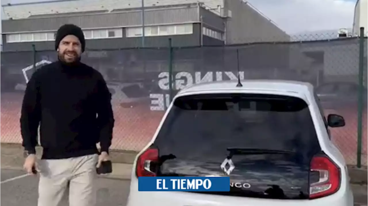 Piqué, con otra dura respuesta a Shakira, llega en un Twingo y este es el video