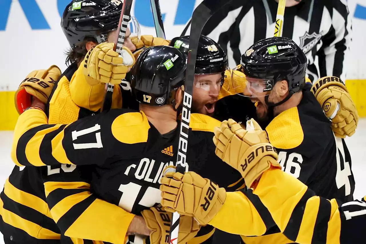 Boston Bruins tally with 1:16 left to propel past Maple Leafs, 4-3