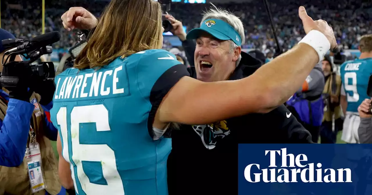 Lawrence rallies Jags from 27-0 down to stun Chargers and reach NFL’s last eight