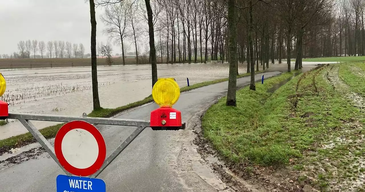 Zware regenval zorgt voor hoge waterstanden in Wallonië en Limburg