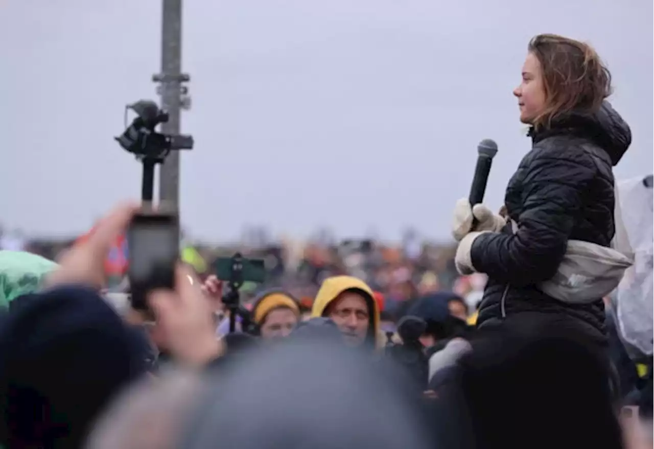 Thunberg joins march on German village in protest against coal mine expansion