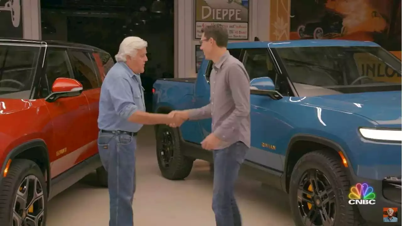 Jay Leno Drives The New Rivian R1S Three-Row Electric SUV