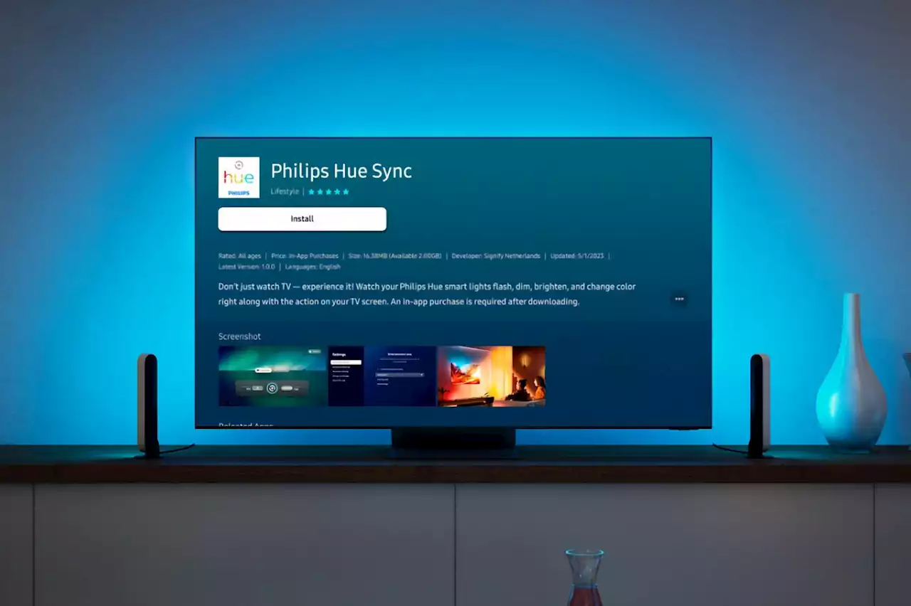 Les ampoules Hue peuvent se synchroniser avec le contenu des téléviseurs Samsung