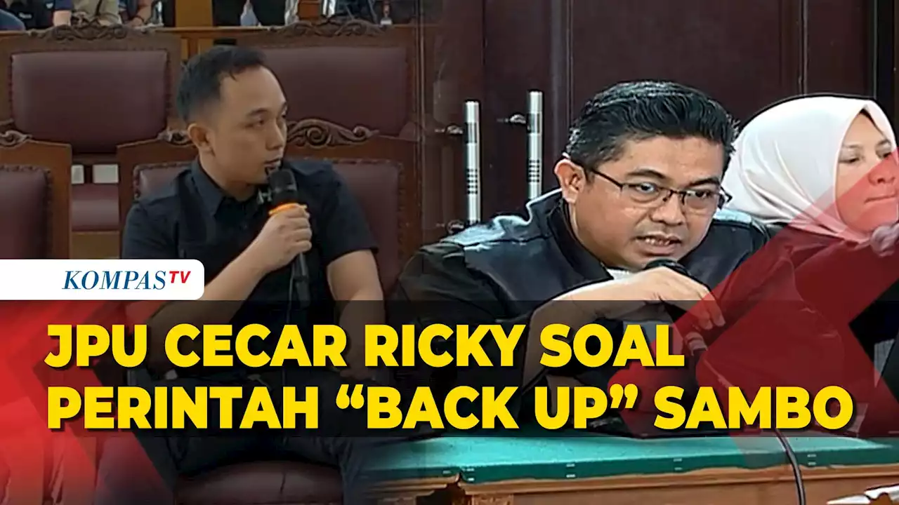 [FULL] JPU Cecar Ricky Rizal Soal Perintah Back Up Ferdy Sambo hingga Amankan Senjata Yosua