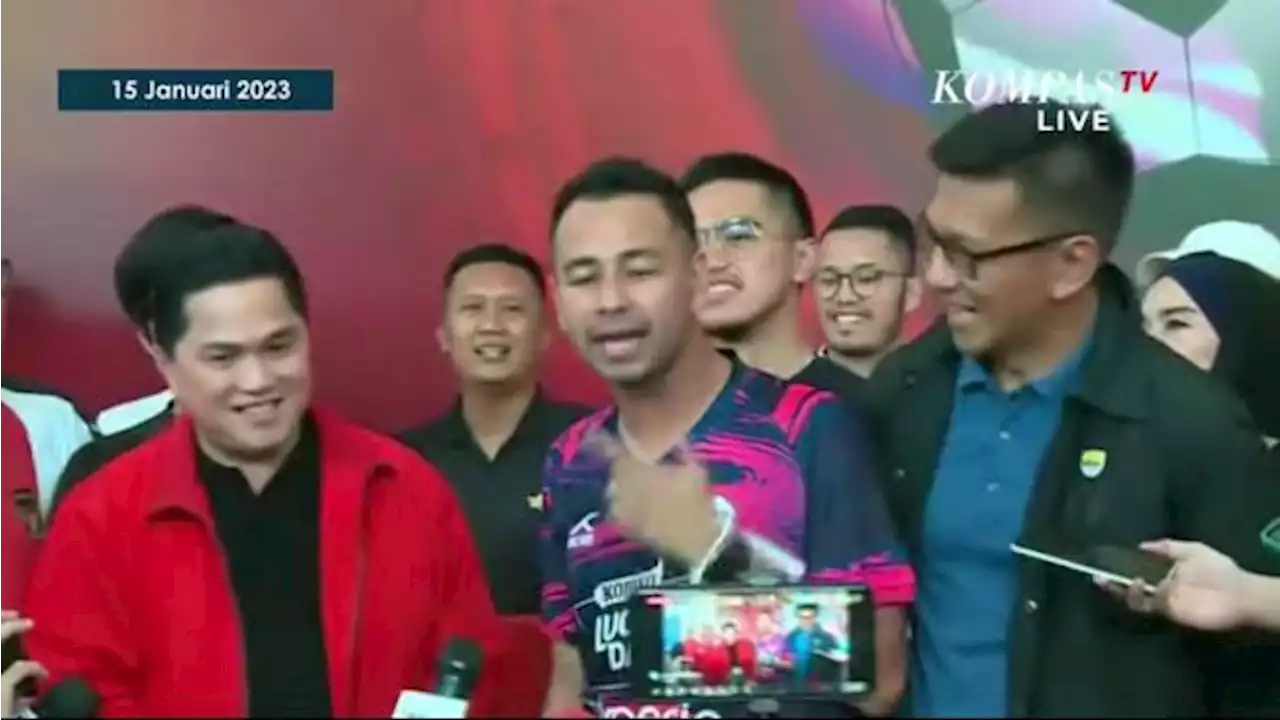 Raffi Ahmad Dukung Erick Thohir Jadi Ketum PSSI: Beliau Punya Nyali Benahi Sepak Bola Indonesia