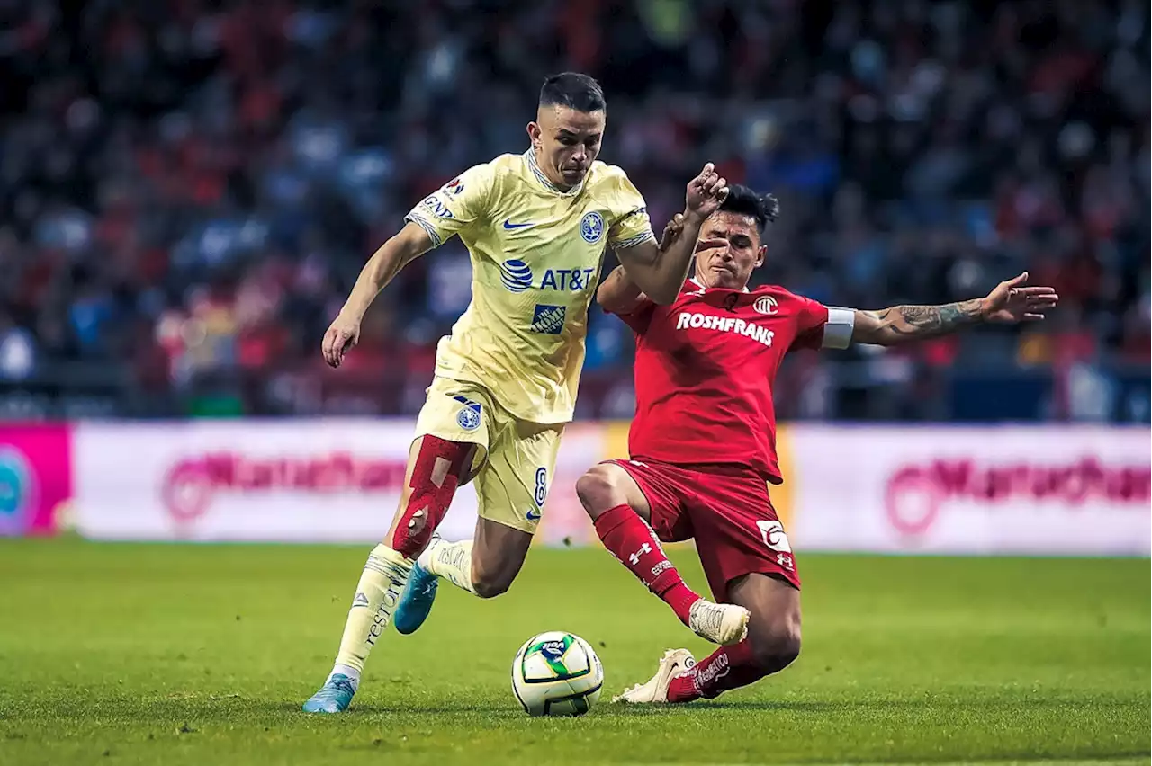 América saca empate a dos goles en su visita a Toluca