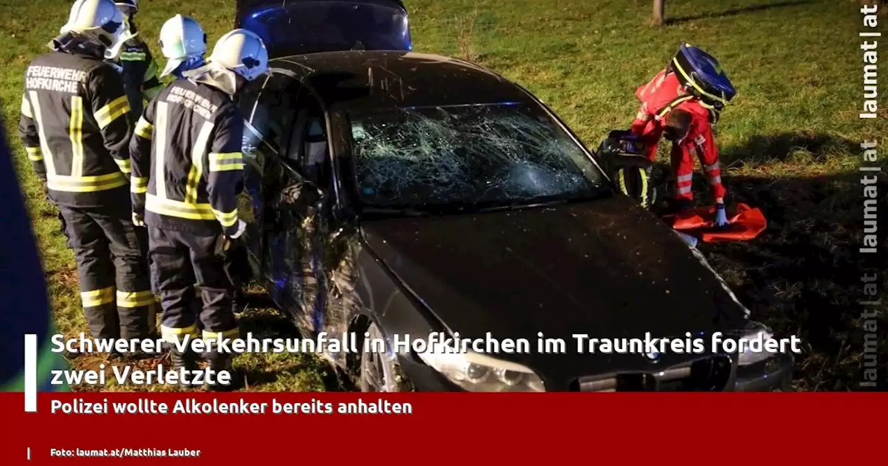 Schwerer Verkehrsunfall in Hofkirchen im Traunkreis fordert zwei Verletzte | laumat|at