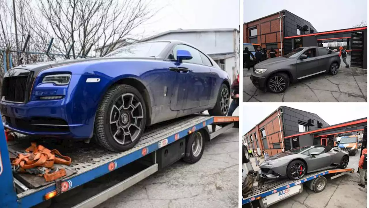 Several luxury cars seized from Andrew Tate's property in Bucharest by Romanian authorities